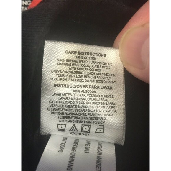 Disney Junior Toddler Size 2T PJ Top 1 Piece No Bottom Minnie Black Red New - Picture 6 of 12